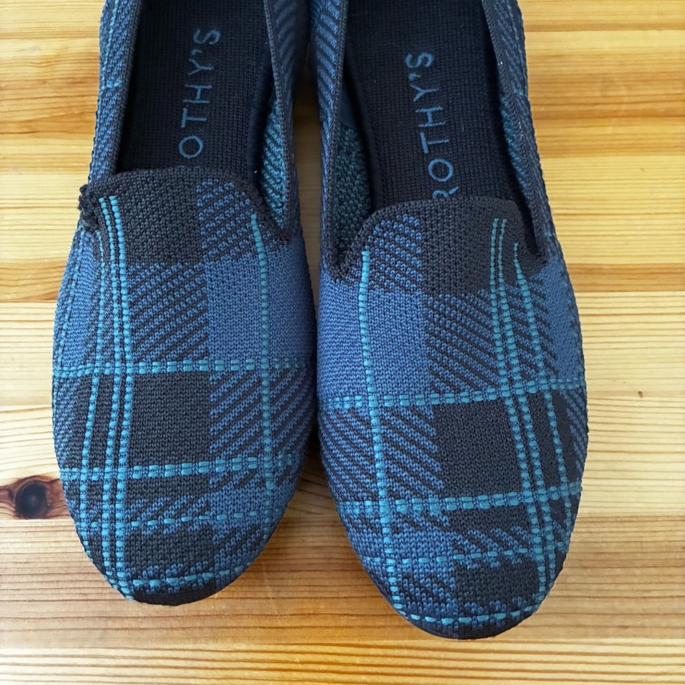 Rothy's The Loafer Pine Plaid Flats Women’s Size 8 - Picture 7 of 9